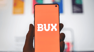 Een afbeelding van financieel platform Bux Een afbeelding van financieel platform Bux
