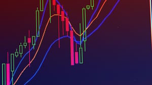 Een afbeelding van een crypto koers die een dip maakt en vervolgens hard stijgt, met daarbij marktdata Een afbeelding van een crypto koers die een dip maakt en vervolgens hard stijgt, met daarbij marktdata