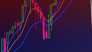Een afbeelding van een crypto koers die een dip maakt en vervolgens hard stijgt, met daarbij marktdata Een afbeelding van een crypto koers die een dip maakt en vervolgens hard stijgt, met daarbij marktdata