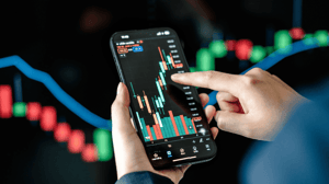 Stijgende koers op mobiel