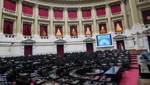 Een foto van het Argentijnse Parlement in de hoofdstad, Buenos Aires Een foto van het Argentijnse Parlement in de hoofdstad, Buenos Aires