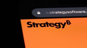 De website van bitcoin-bedrijf Strategy
