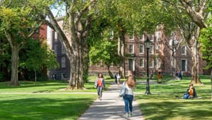 Een afbeelding van Brown University, een onderdeel van de Ivy league universiteiten in de Verenigde Staten