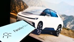 Een afbeelding van Faraday Future, een fabrikant van elektrische auto's Een afbeelding van Faraday Future, een fabrikant van elektrische auto's
