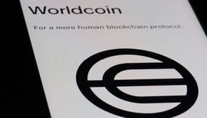 Een afbeelding van cryptomunt worldcoin (WLD), een project van ChatGPT oprichter Sam Altman Een afbeelding van cryptomunt worldcoin (WLD), een project van ChatGPT oprichter Sam Altman