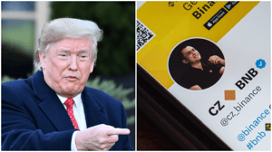 Trump en CZ van Binance Trump en CZ van Binance
