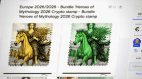Neue europäische Crypto stamps sind gefragt und landen bei Auktionen