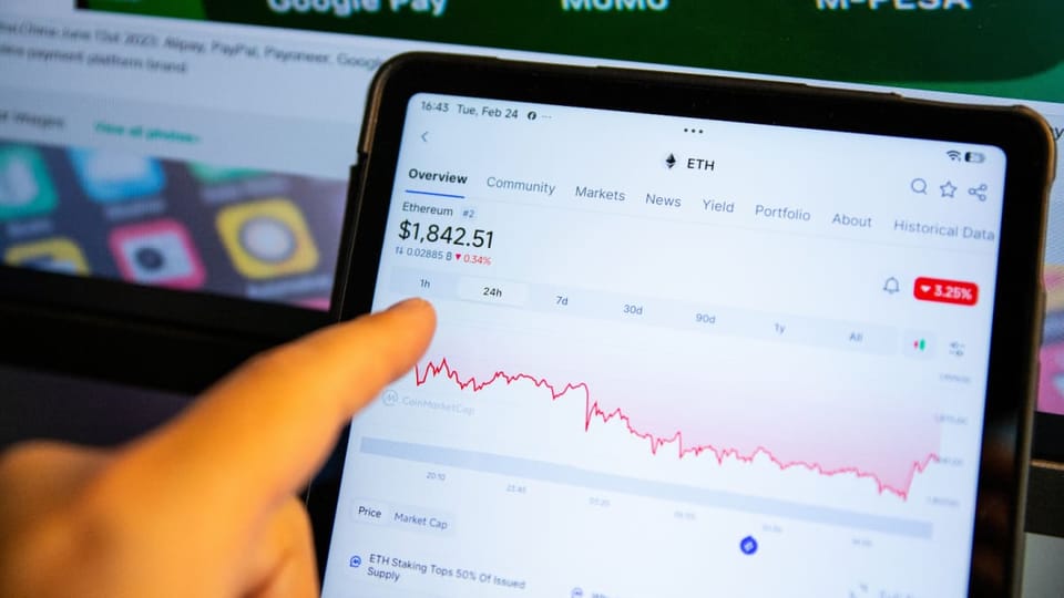Ethereum-Kurs unter Druck – Analysten warnen vor weiterem Rückgang