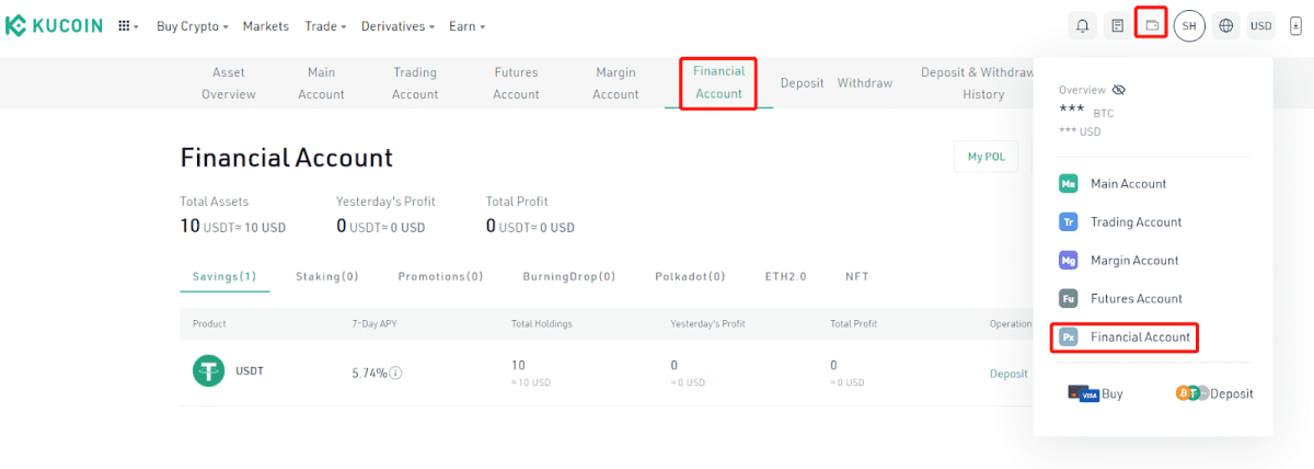 KuCoin Earn 10