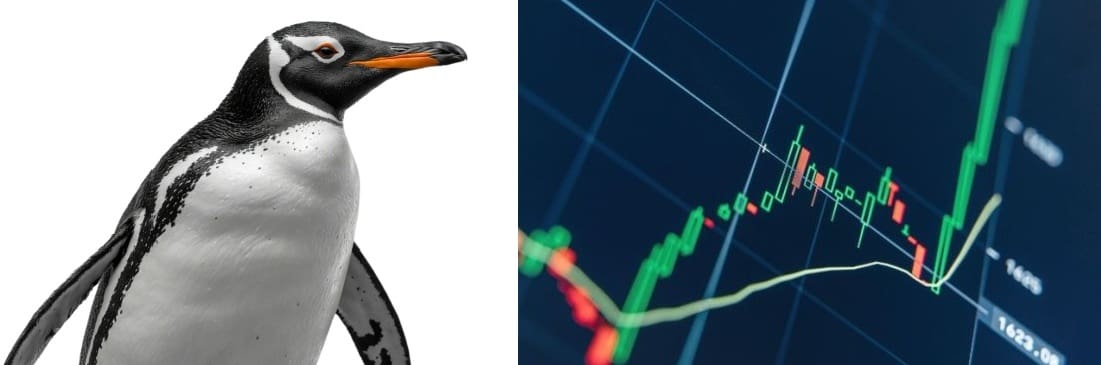Pudgy Penguins (1) Diese eiskalte Kryptowährung schießt 70 % nach oben in die Top 100