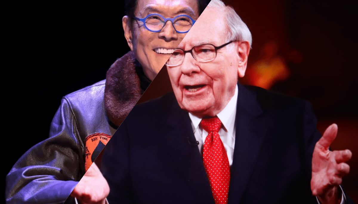 split-image (4) Bitcoin-Befürworter Robert Kiyosaki ist „angeekelt“ von Warren Buffetts Vorgehen