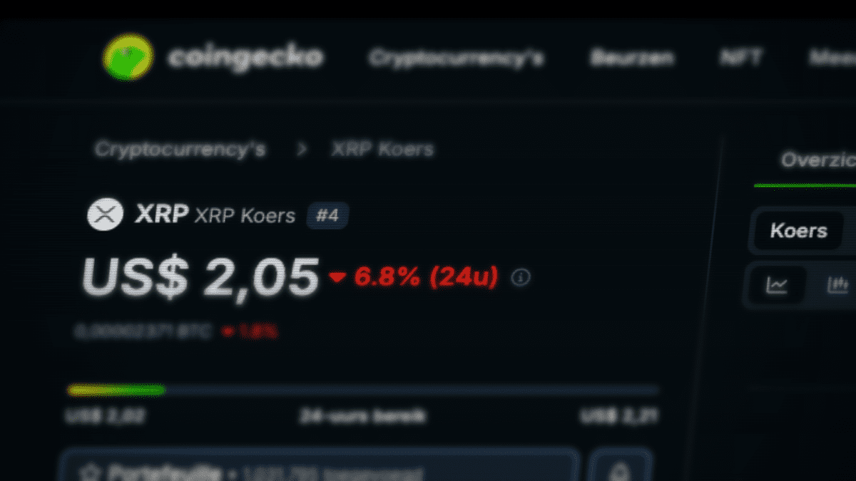 XRP-koers-op-Coingecko XRP-koers-op-Coingecko