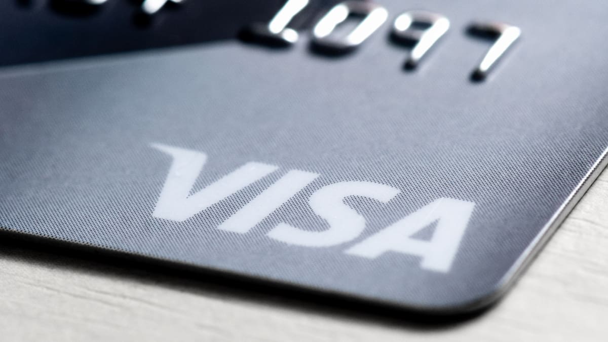 Een afbeelding van een Visa betaalkaart